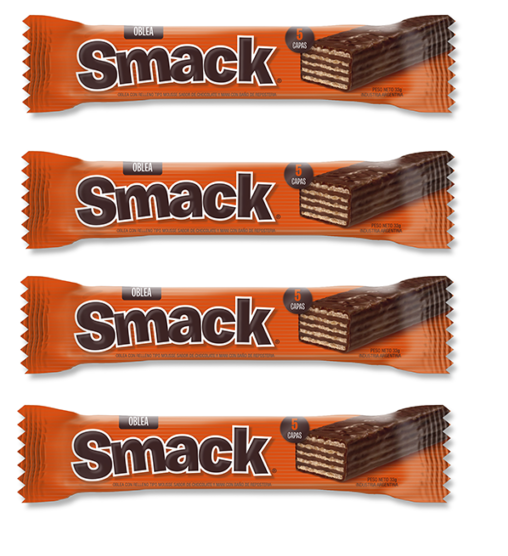 OBLEA SMACK RELL/CHOC Y MANI  33g.